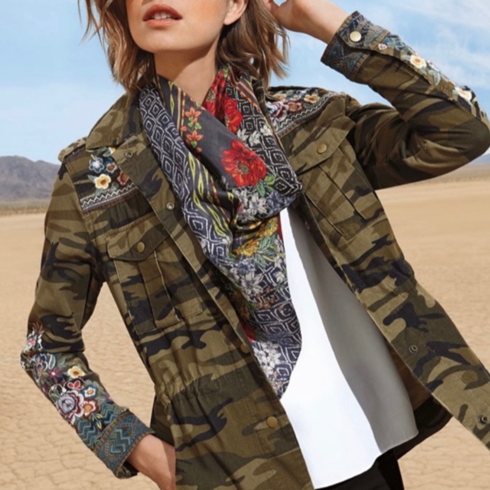 Johnny Was Camo Jacket